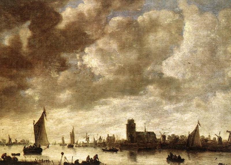 GOYEN, Jan van View of the Merwede before Dordrecht sdg Germany oil painting art
